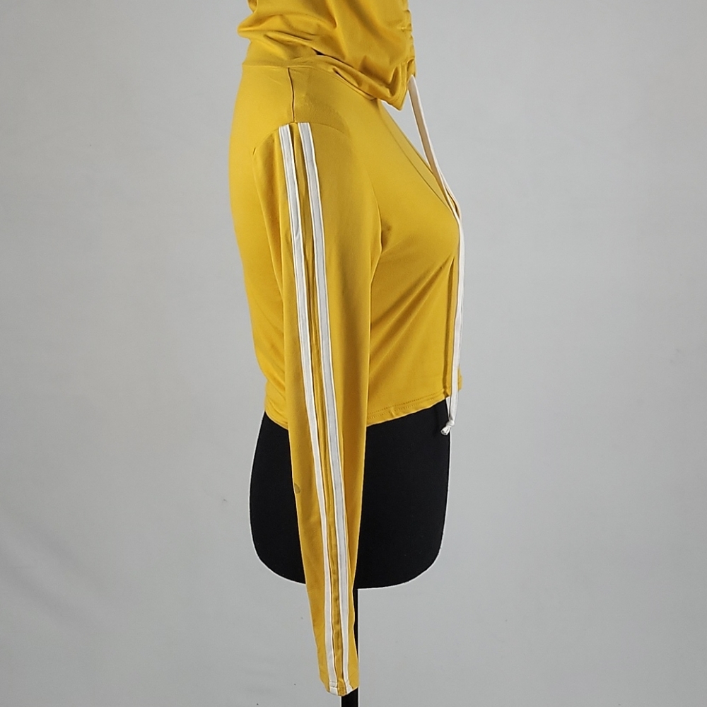 Absolutely love it yellow crop jacket L - Picture 4 of 6